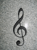 Engraved Treble Clef Design Engraved Treble Clef Design
