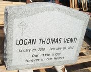 Engraved U3 Gray Granite Infant Memorial Engraved U3 Gray Granite Infant Memorial