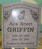 Engraved Upright Anxi Red Gravestone