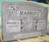 Engraved Upright Granite Marker