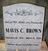  Engraved Upright N-01 Cemetery Monument in G633 Gray Granite