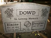 Engraved Upright Tombstone