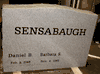 Engraved W-04 Gray Granite Upright Family Memorial