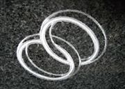 Engraved Wedding Band Cemetery Memorial Design D-87 on G654