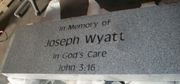Engraved X-01 G633 Memorial Bench Top