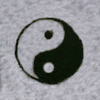  Engraved Ying Yang Symbol Cemetery Memorial Motif 865