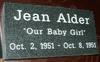 Evergreen Engraved Gravestone 