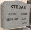 Family Upright  Headstone 