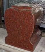 India Red Heart Shaped Vase 