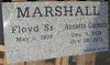 Flat Gray Granite Gravestone