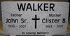 Flat Gray Granite Gravestone