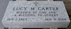 Flat Gray Granite Headstone