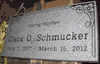 Flat Gray Granite Headstone