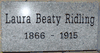Flat Gray Granite Headstone