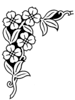Floral Headstone Design 959--Dogwood Garland