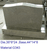 G-01-02 G343  Upright Memorial Headstone