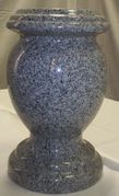G614 Grey Granite Rounded Vase
