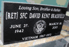 Grade A Jet Black Grave Marker 