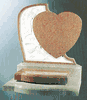Granite Heart Shaped Memorial  SX-019