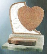 Granite Heart Shaped Memorial  SX-019