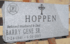Gray Bevel Headstone