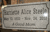 Gray Engraved Headstone with Border 
