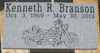 Gray Engraved Memorial Marker 