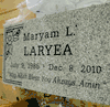 Gray Engraved Tombstone