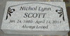 Gray Granite Gravestone