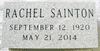 Gray Granite Headstone