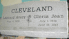 Gray Slant Headstone