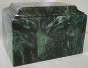Green Ascota Cultured Marble Cremation Urn 