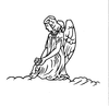 Headstone Angel Design 140