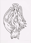 Headstone Angel Design 150