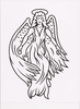 Headstone Angel Design 150