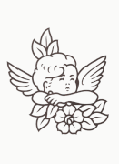 Headstone Angel Design 153