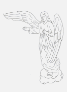 Headstone Angel Design 157
