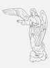 Headstone Angel Design 157
