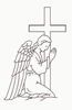 Headstone Angel Design 159