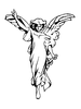 Headstone Angel Design 167