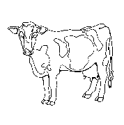 Headstone Animal Design 290