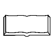 Headstone Book Design 396--Open Book