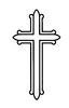 Headstone Cross Design 570