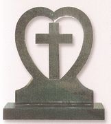 Heart &amp; Cross Cemetery Monument
