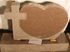 HS 2 STYLE 1 Upright heart and cross headstone 