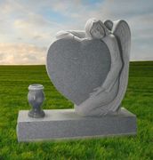 IMG 8 G614 3DCarved Angel with Heart and Vase