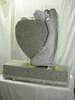 IMG 9 Carved Angel Headstone in 3D solid G663 Granite