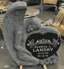 Inexpensive Carved Angel Gravestone 