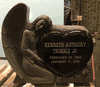 Inexpensive Carved Angel Headstone 