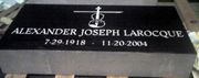 Jet Black Memorial Marker Jet Black Memorial Marker